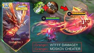 WHEN TOP 1 GLOBAL MOSKOV ABUSING TOO MUCH MULTIPLE DAMAGE!! | THEY THINK I'M USING CHEAT ️