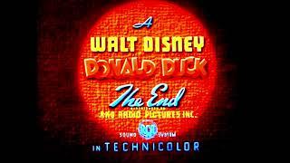 Donald Duck - Wet Paint (1946) Recreated Closing Titles (Original Theatrical presentation from 1946)