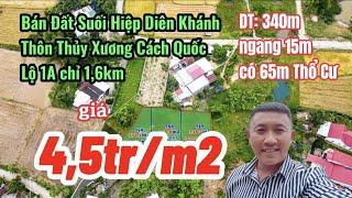 Bán Đất Suối Hiệp Diên Khánh|Bán Đất Thôn Thủy Xương Suối Hiệp Diên Khánh Cách TP Nha Trang 13km