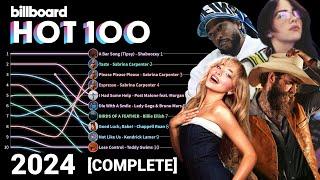 [COMPLETE] 2024 Billboard Hot 100 Top Ten - Chart History | + Streaming, Sales & Radio