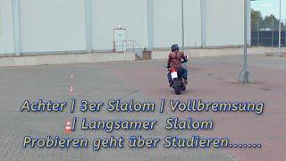 Training: Achter | 3er Slalom | Vollbremsung | Langsamer Slalom