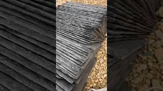 British Grade A Natural Slate #roofing #slate #slates #satisfying #roofingslate #ukroofing #slating