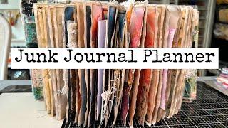 Junk Journal Planner Flip Through Jan - Apr 2024