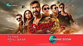 Singham Again | TV Par Paheli Baar | On Zee Cinema | Confirm OTT Release Date & Sattelite Premiere 