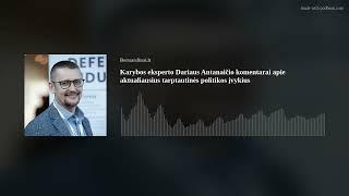 Darius Antanaitis – apie Šiaurės Korėjos karių įsitraukimą į Rusijos karą prieš Ukrainą