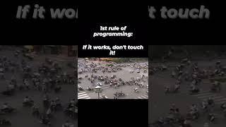 coding comedy || #memes ||#programming rules ||#shorts