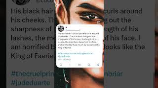 His beauty is  #cardangreenbriar #thecruelprince #thewickedking #booktuber #bookish #booktok