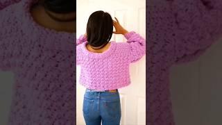 Easy crochet sweater #crochet #crochetpatterns #knit