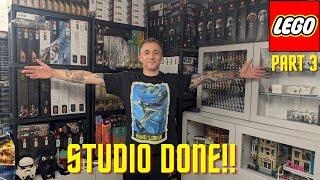 Studio Done!! Small Space Workshop Transformation for My NEW LEGO Studio - VLOG Part 3