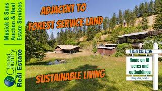 Sustainable home on 10 acres  Creek, Ponds, Orchard, Garden and More! Harpster, Idaho SOLD!