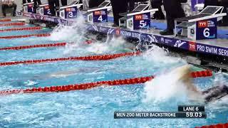 Men’s 200m Back B Final | 2018 TYR Pro Swim Series - Austin