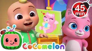 Happy Painting Games | CoComelon Animal Time | Animals for Kids