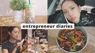 Entrepreneur Diaries | Design new reusable Bubble Tea Cups | work life balance & reflecting