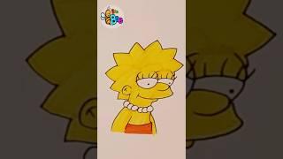 How to draw Lisa - The Simpsons #drawing #drawinganimals #drawingforkids #howtodraw