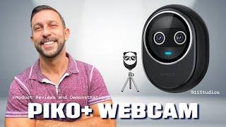 EMEET Piko+ Webcam 4K, World's 1st Dual-Camera AI-Powered 4K Webcam
