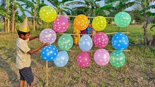 outdoor fun with Flower Balloon and learn colors for kids by I kids episode -162.