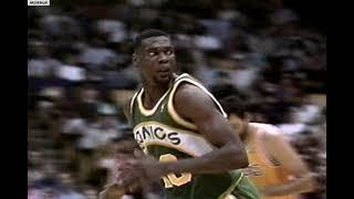 Shawn Kemp & Eddie Jones - Dunks Of The Game 1995 NBA Playoffs