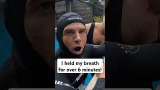 I HELD MY BREATH FOR OVER 6 MINUTES! #freediving #extremesports