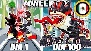 ¡Sobreviví 100 DÍAS como SHIN SHADOW en Minecraft HARDCORE!