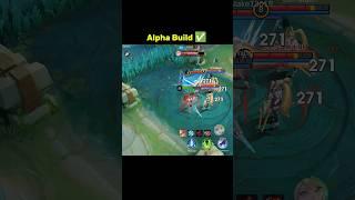 Alpha Build Tutorial Mobilelegends#ml2b #mlbb#tutorial#mobilelegendsbangbang