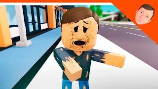  СКУЛБОЙ СТАЛ БОМЖОМ В РОБЛОКСЕ!  SchoolBoy Runaway ROBLOX КРУТОЙ ПАПА РЕАКЦИЯ