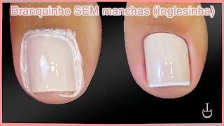 Esmaltação clarinha sem manchas - Inglesinha nos pes