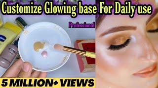 Glowing Base for Daily use || waterproof Party base Makeup || #makeup #beautyhacks #waterproof