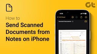 How to Send Scanned Documents from Notes on iPhone