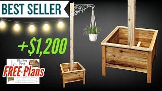 4x4 Post Planter! HUGE PROFIT. #makemoneywoodworking #projectsthatsell