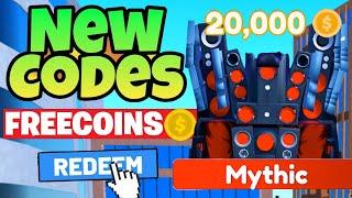 ALL WORKING CODES FOR TOILET TOWER DEFENSE IN 2023! ROBLOX TOILET TOWER DEFENSE CODES
