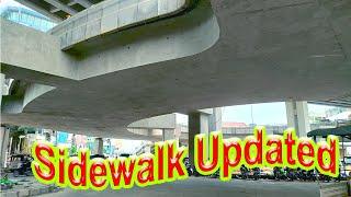 Phnom Penh's New Look Sidewalk & Road Update at Morodok Techo Flyover!