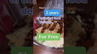 How to get 2 years of FREE unlimited GrubHub food delivery…