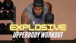 Explosive Upper body Dumbbell Workout For Hoopers | Basketball Strength Circuit | Follow Along