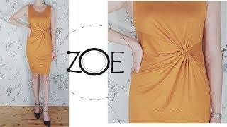 DIY Sewing Front Twist Dress Develop from Basic pattern ep 01| Zoe DIY