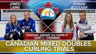 2025 Mixed Doubles Curling Trials - Draw 14C - JON/LAI vs. HOM/BOT