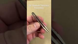 $8 Titanium Tweezers From Etsy!