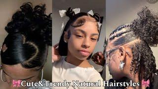 Cute &Trendy Natural Hairstyles Compilation *JUICY storytime*