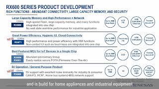 Renesas RX MCU Webinar 4 - Product Series