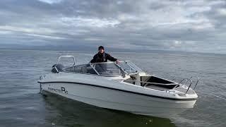 All new FinnMaster R6 bow rider walk through of the boat by idealboat.com