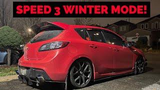 WINTER PREPPING My Mazdaspeed 3! | Tire Swap + Coilover Covers & More!