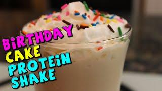 Birthday Cake Protein Shake | Healthy Smoothie Recipe