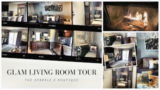 2020 Glam Living Room Tour| Decorating on a Budget| Small Apartment Living Room Tour