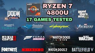 Ryzen 7 4800U Vega 8 Gaming Test ! 2021