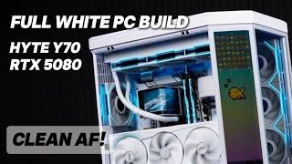 The Most Aesthetic Full-White PC Build : RTX 5080 & HYTE Y70!