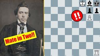 Only Grandmasters Can Solve These Mate-in-Two Puzzles | Paul Morphy Chess Composition