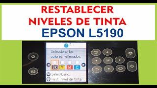 REINICIAR NIVELES DE TINTA EPSON L5190