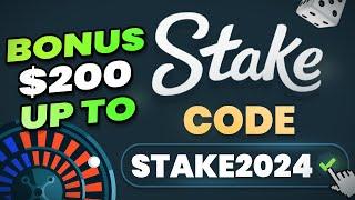 STAKE CODE: "STAKE2024" — UP TO $200 DEP BONUS and VIP BENEFITS. Stake Code 2024 review