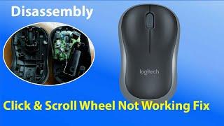 #logitech Mouse Click Button and Wheel Scroll Fix - Disassembly-BLACK Tech BD