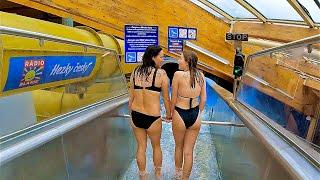 Water Slides at Aquapalace Prague in Czechia