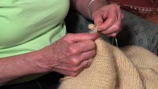 Knitting a Ribbed Neckline at The Cob Studio with Cara Graver